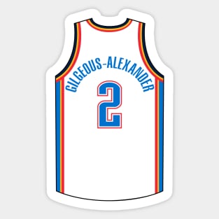 Shai Gilgeous-Alexander Oklahoma City Jersey Qiangy Sticker